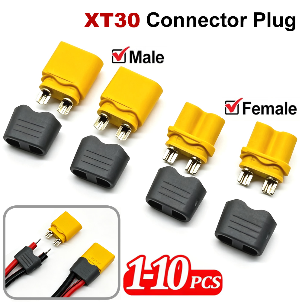 Drone Rc Car Hybrid - XT30 Connector Plug with Sheath Housing