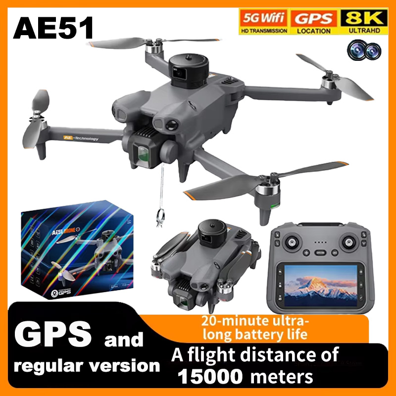 AE51 GPS Drone With 4 Sides Ob - Drone Avion Rc ulasan dan harga