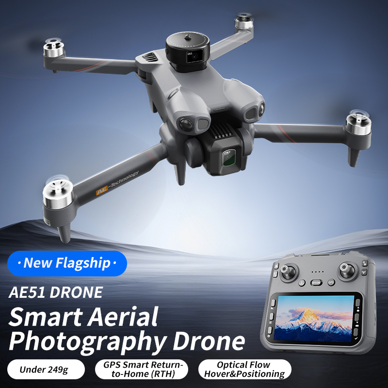 AE51 GPS Drone With 4 Sides Ob - Drone Avion Rc ulasan dan harga
