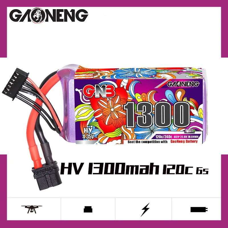 2Pcs GNB 6S Lipo Battery 22.8V - Nano Quad Fpv ulasan dan harga