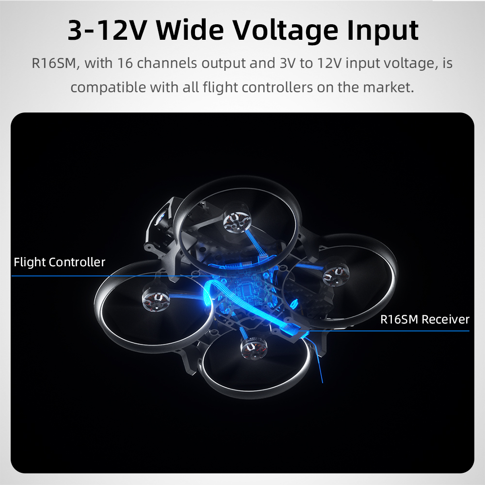 Radiolink R16SM 2.4G 16 Channe - Micro Fpv Quad ulasan dan harga