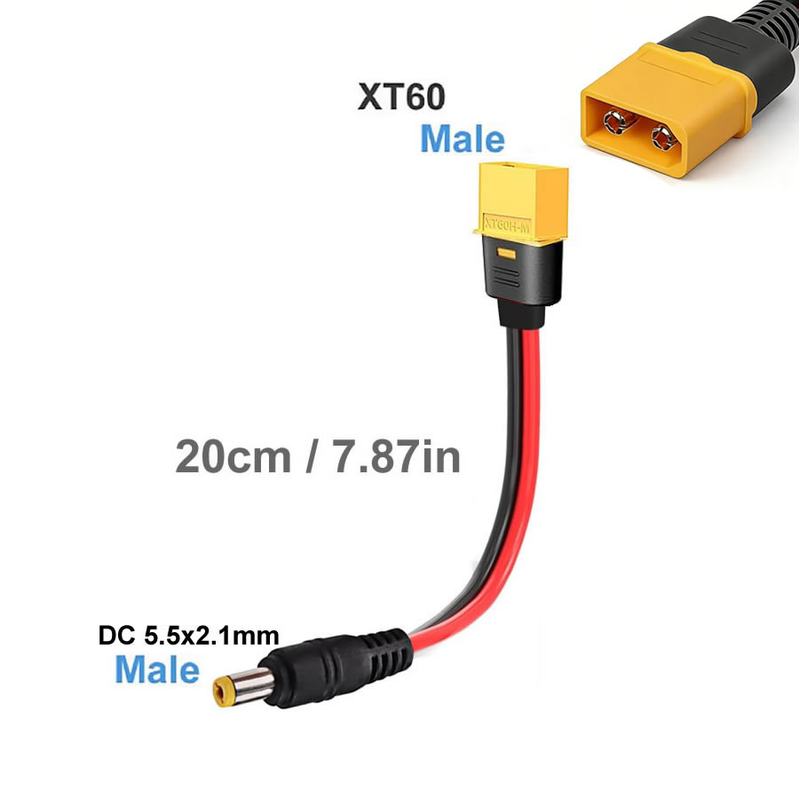 XT60 Plug Female Male To DC 5. - Drone Rc Car Hybrid ulasan dan harga