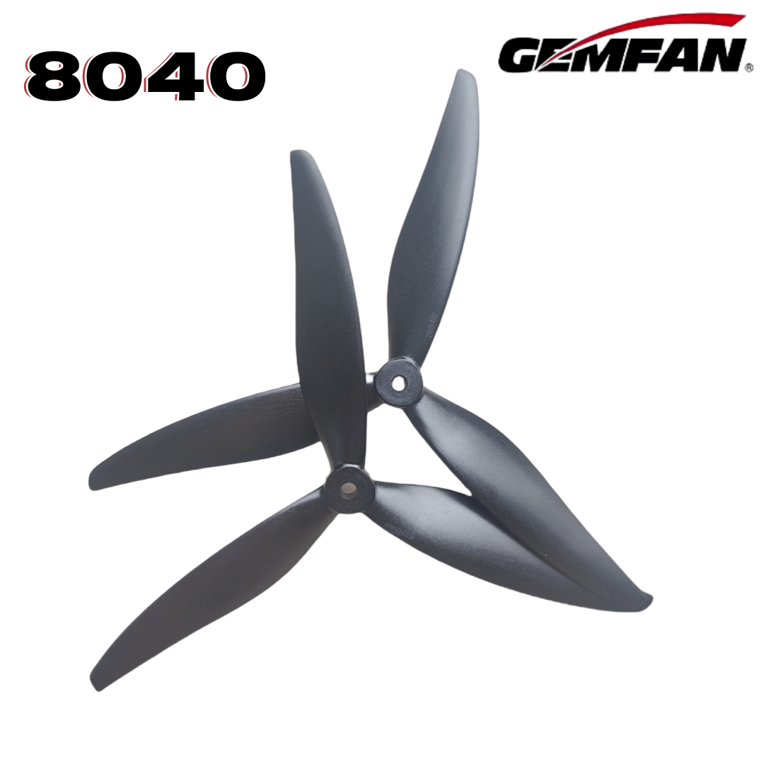 Gemfan 8040 8X4X3 3-blade 8-in - Drone With Rc 2 ulasan dan harga