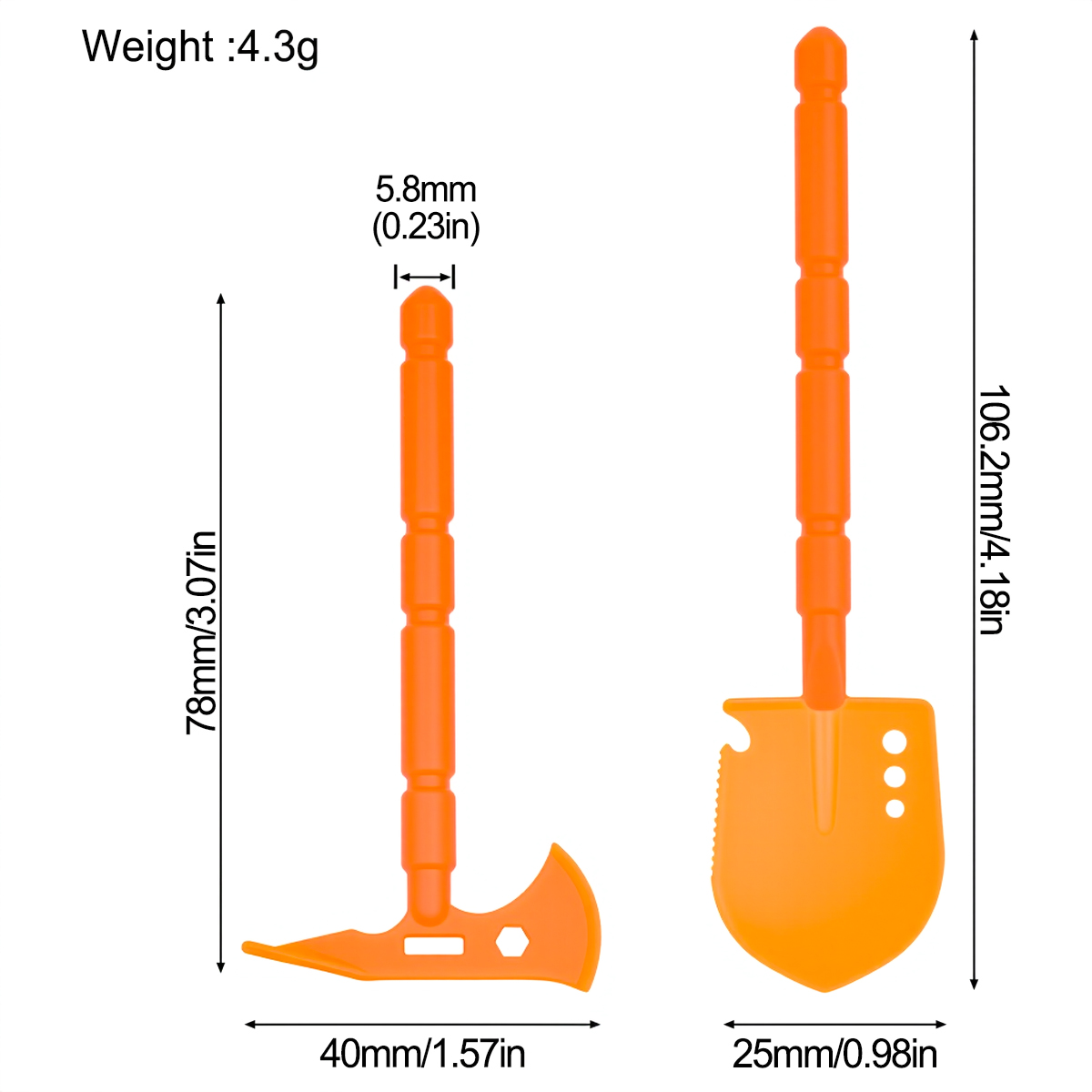Simulated Plastic Shovel Picka - Rc Rock Crawler ulasan dan harga