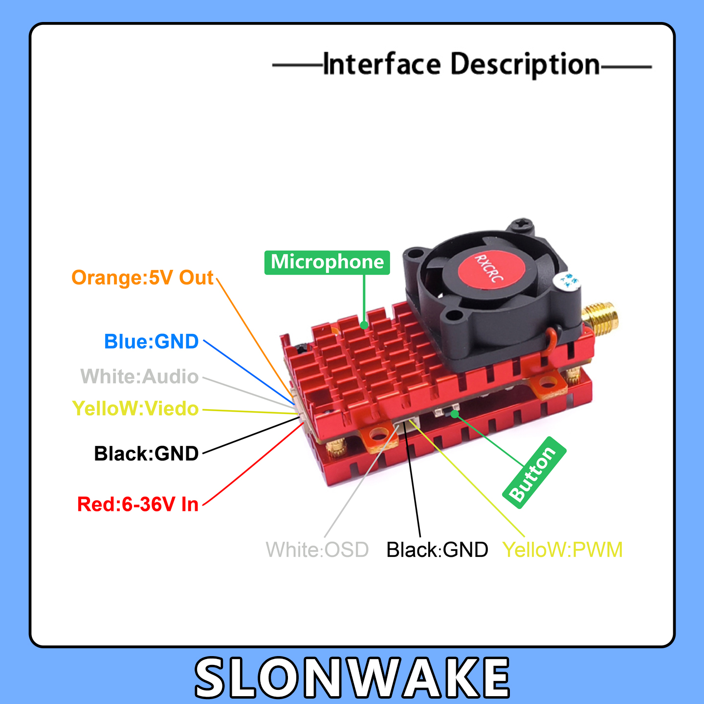SLONWAKE 5.8G 2W VTX FPV 1800T - Drone Rc With Screen ulasan dan harga