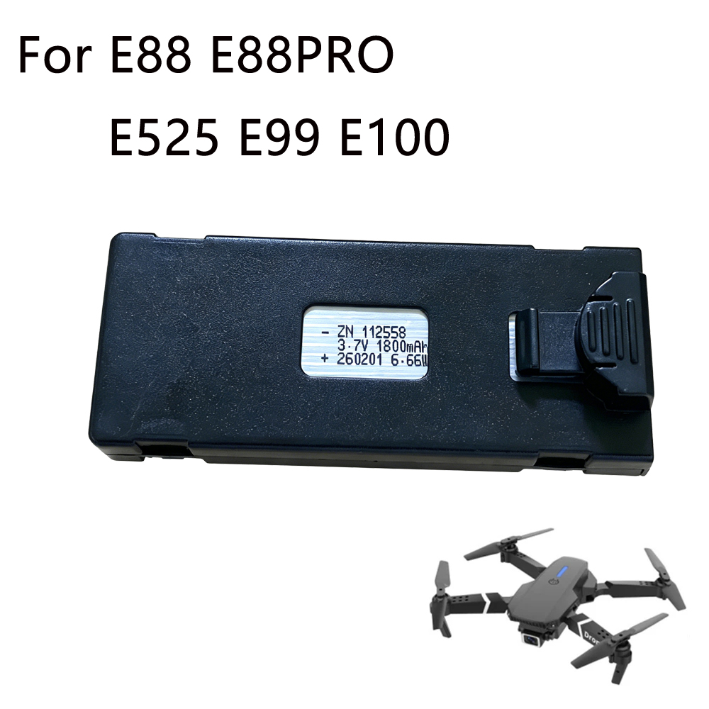 E88 Drone Battery 3.7V 1800mAh - Drone E88 Rc Quadcopter ulasan dan harga