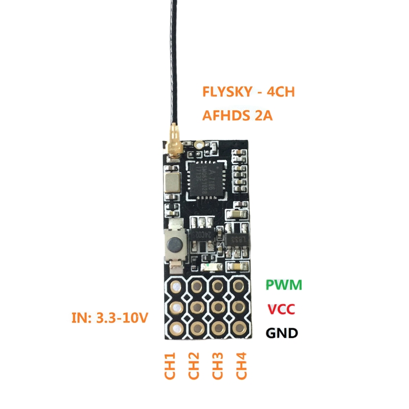 Flysky FS2A Mini Receiver 4CH  - Drone Rc Mini ulasan dan harga