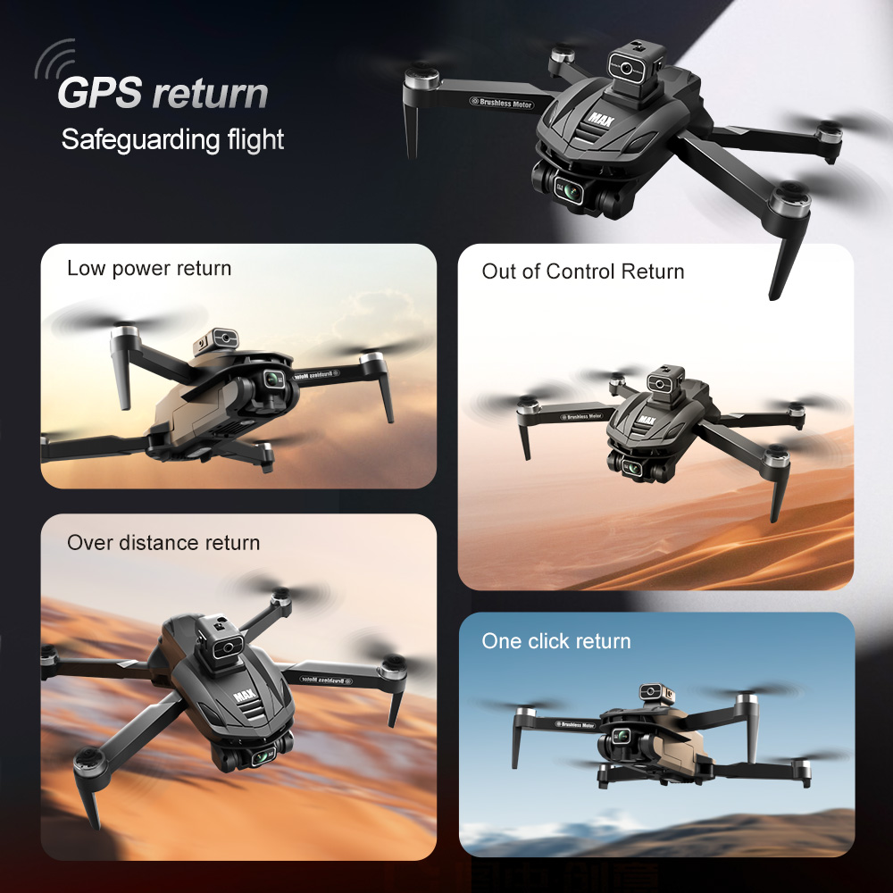 V168 PRO Max GPS Drone 8K Prof - Drone Rc With Screen ulasan dan harga