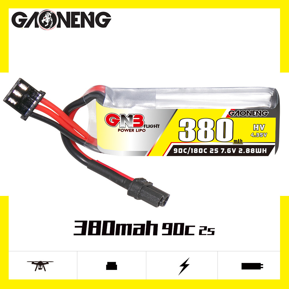 GNB 2S 7.6V 380mAh 90C/180C Li - Nano Quad Fpv ulasan dan harga