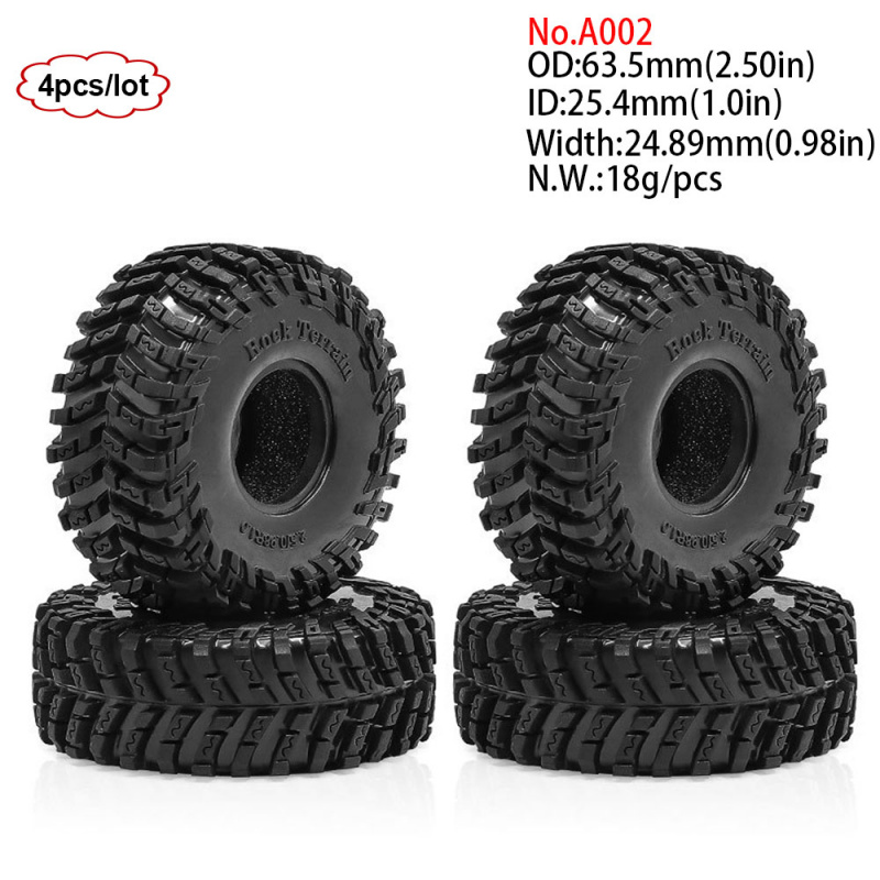 4PCS 1.0inch 57-67mm RC Crawle - Rc Rock Crawler ulasan dan harga