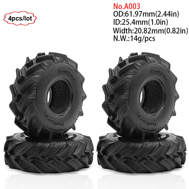 4PCS 1.0inch 57-67mm RC Crawle - Rc Rock Crawler ulasan dan harga