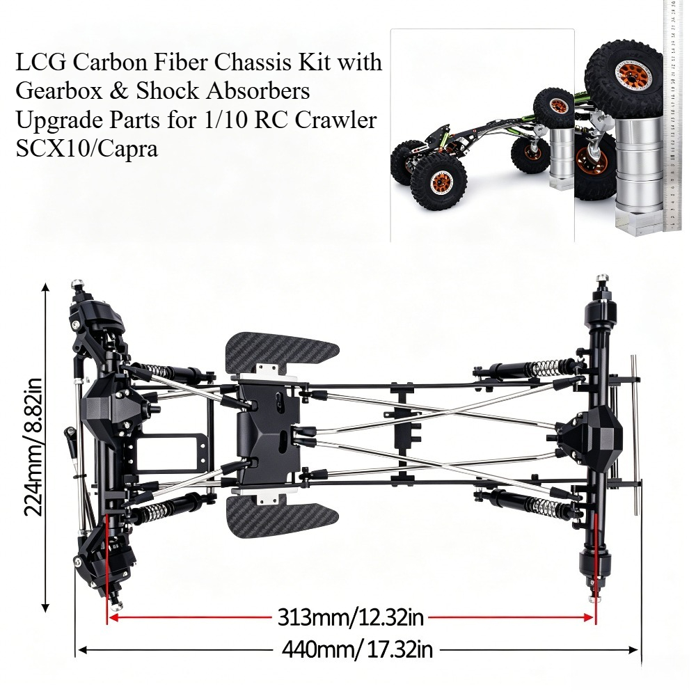 1/10 RC Rock Crawler LCG Carbo - Rc Rock Crawler ulasan dan harga