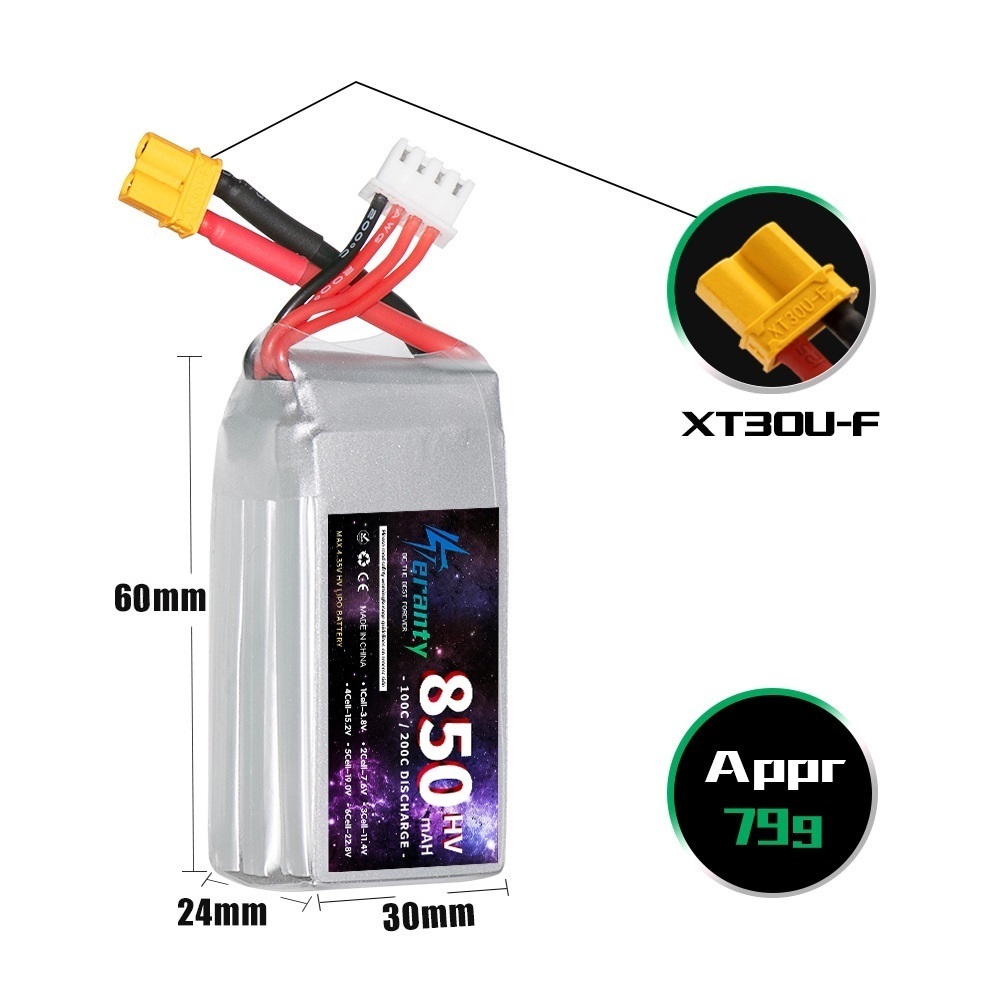 1/2/3PCS TERANTY 3S 11.4V Lipo - Nano Quad Fpv ulasan dan harga