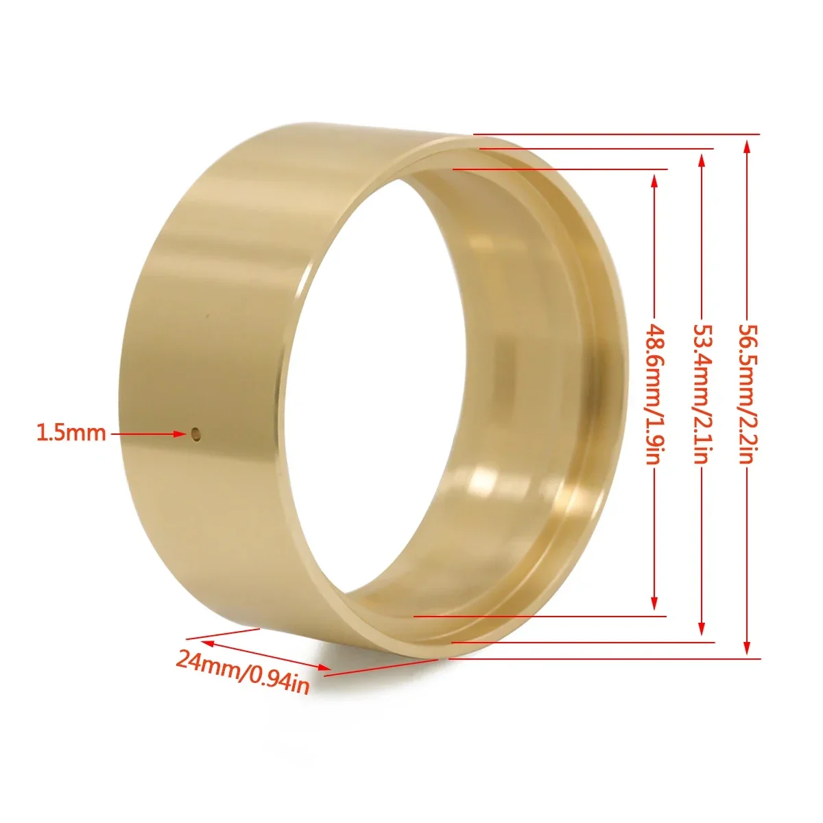 95g Brass 1.9 Inch Beadlock Wh - Rc Rock Crawler ulasan dan harga